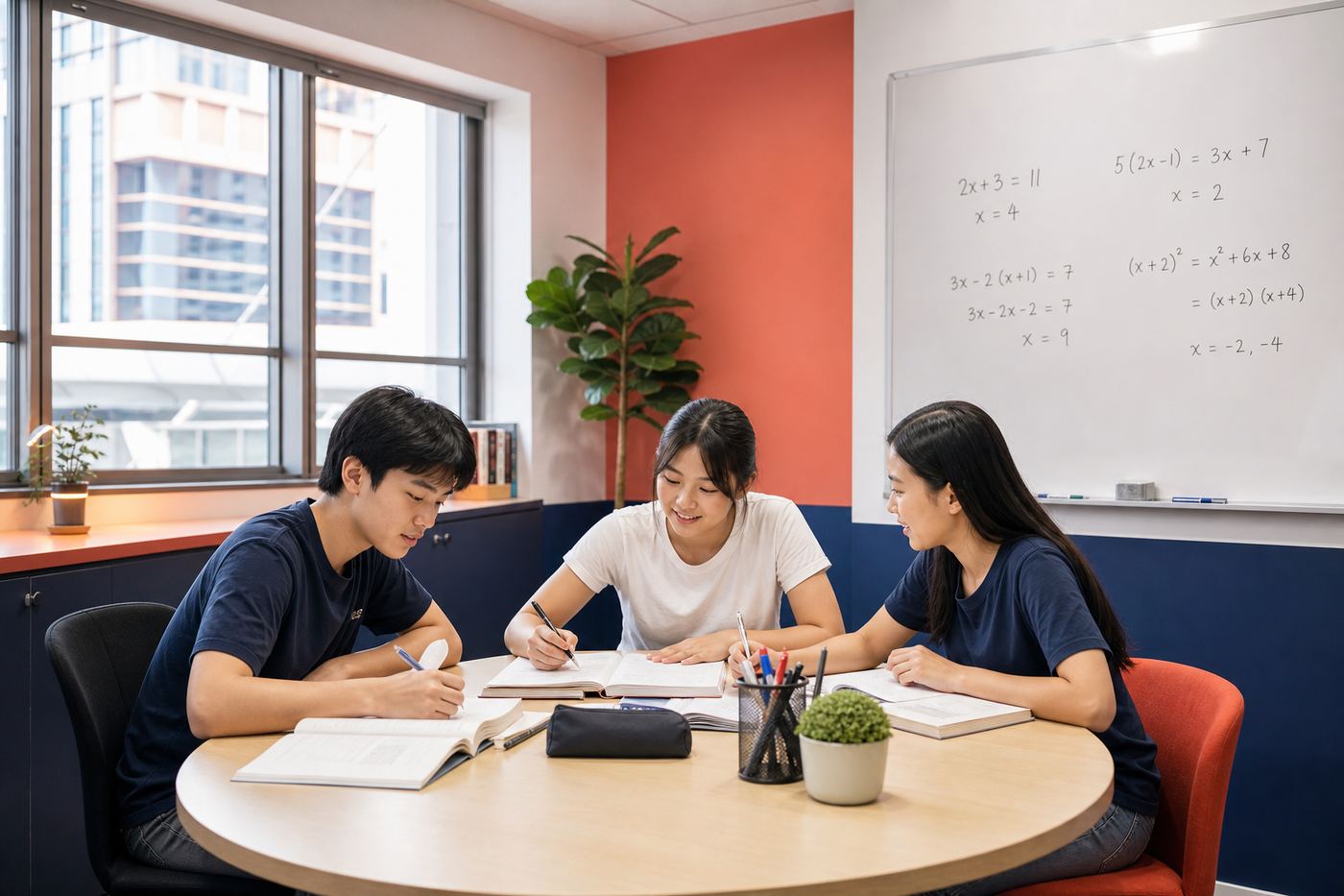 Students studying at Lernbrücke Hamburg